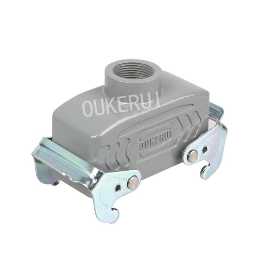 16B Yuxarı Giriş M25 Plug İkiqat Metal Qolu Ağır Yük Konnektoru Başlıqları